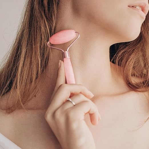 Facial Massage Roller and Gua Sha Set – Cooling Skin Care Tools for Relaxation & Beauty Rituals